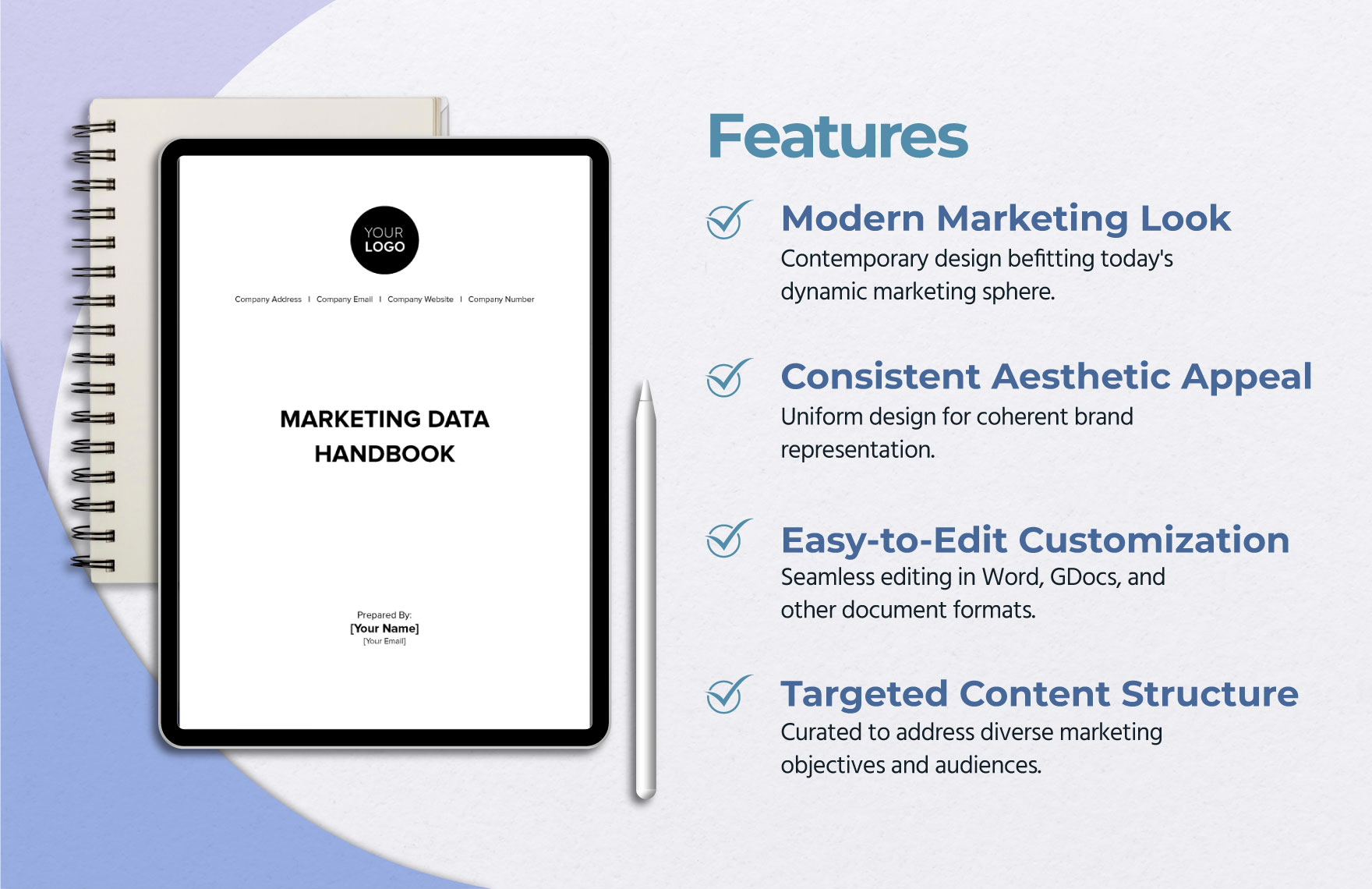Marketing Data Handbook Template