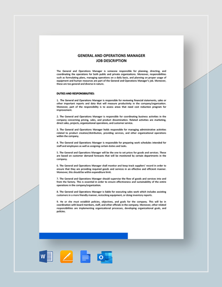 FREE Appointment Letter for General Manager Template - Word (DOC ...