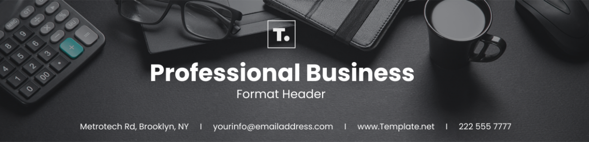 Professional Business Header Format