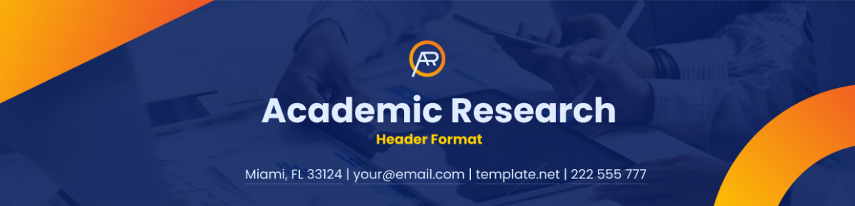 Free Academic Research Header Format Template