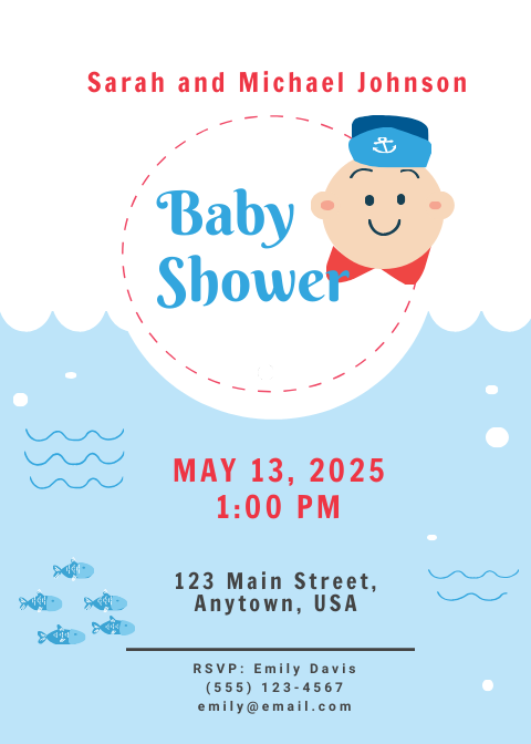 Couples Baby Shower Invitation