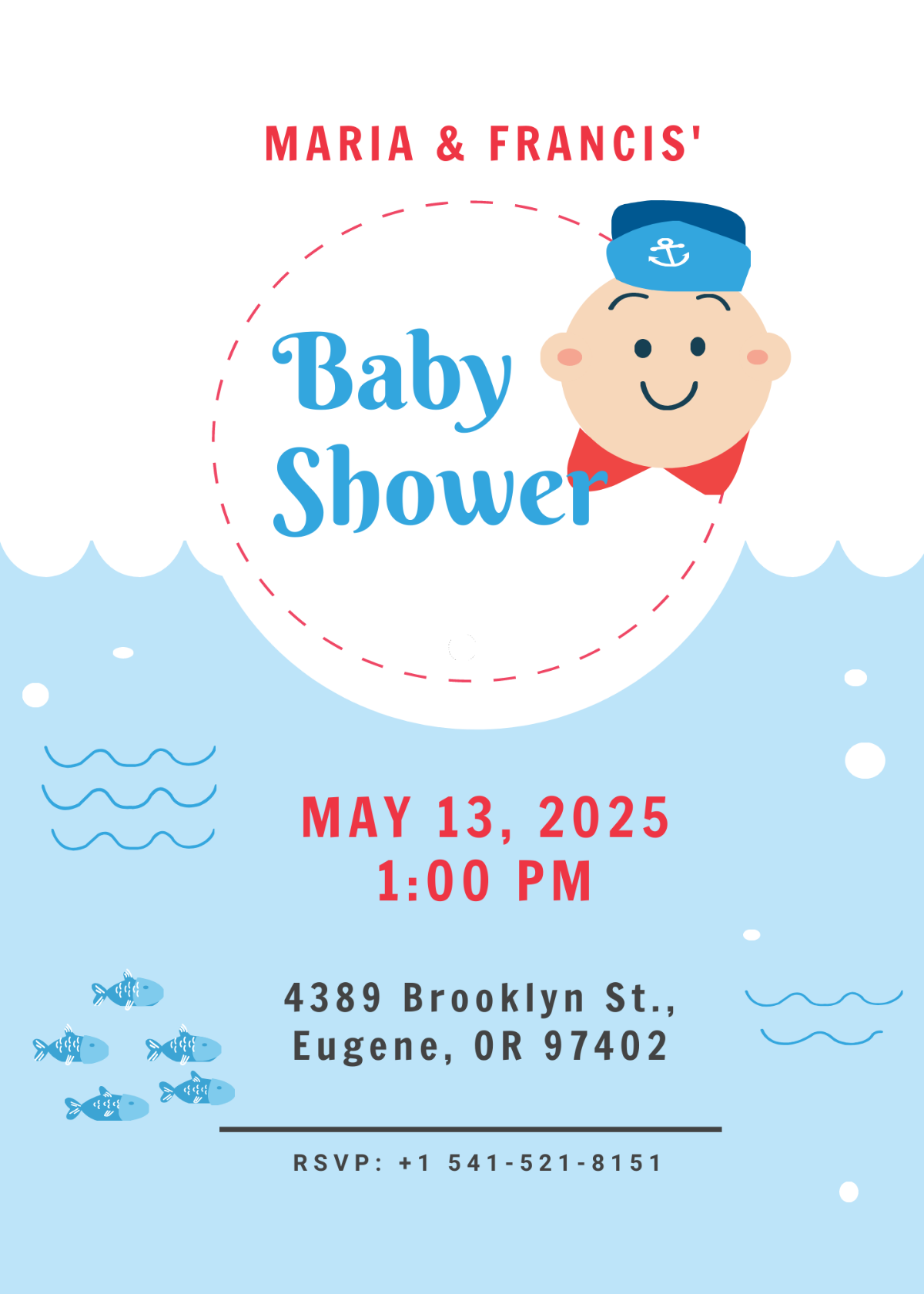 Couples Baby Shower Invitation Template