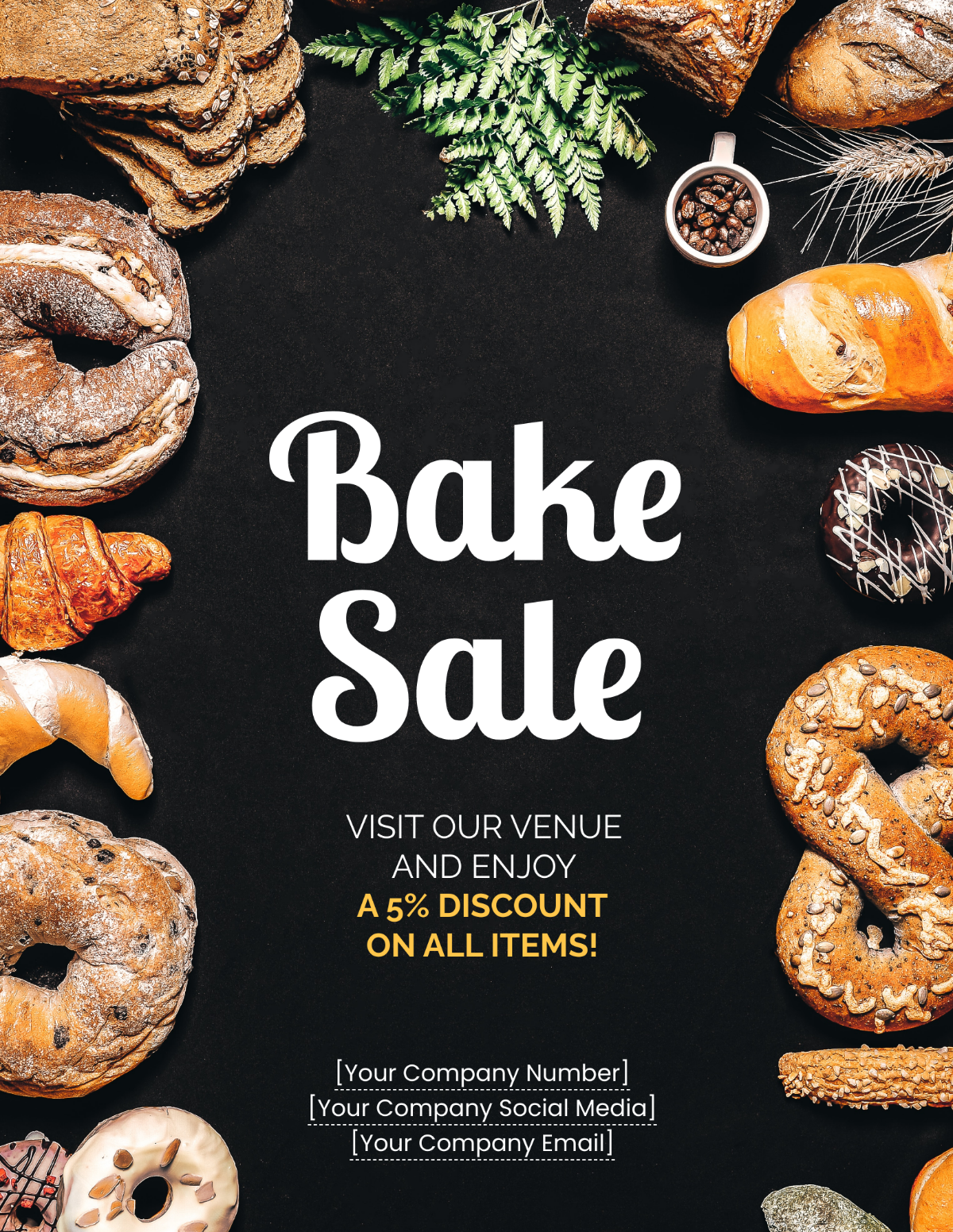 Printable Bake Sale Flyer Template