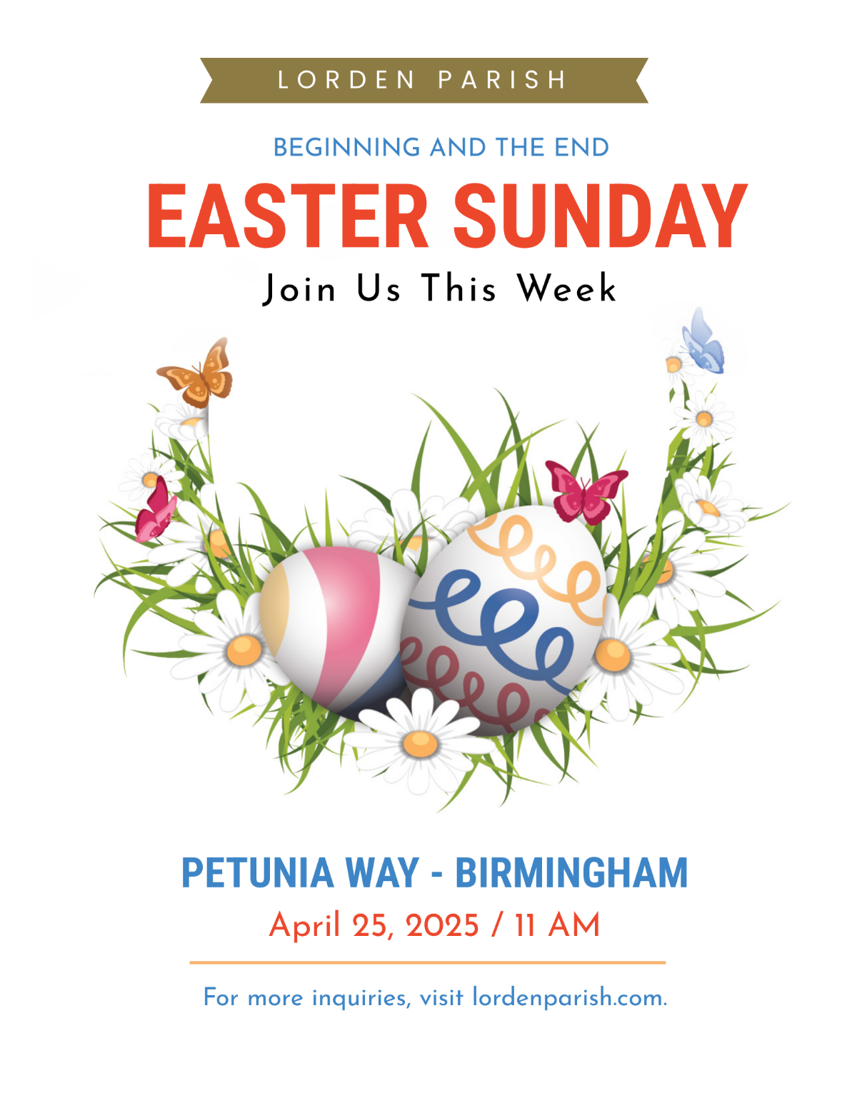 Easter Egg Sunday flyer