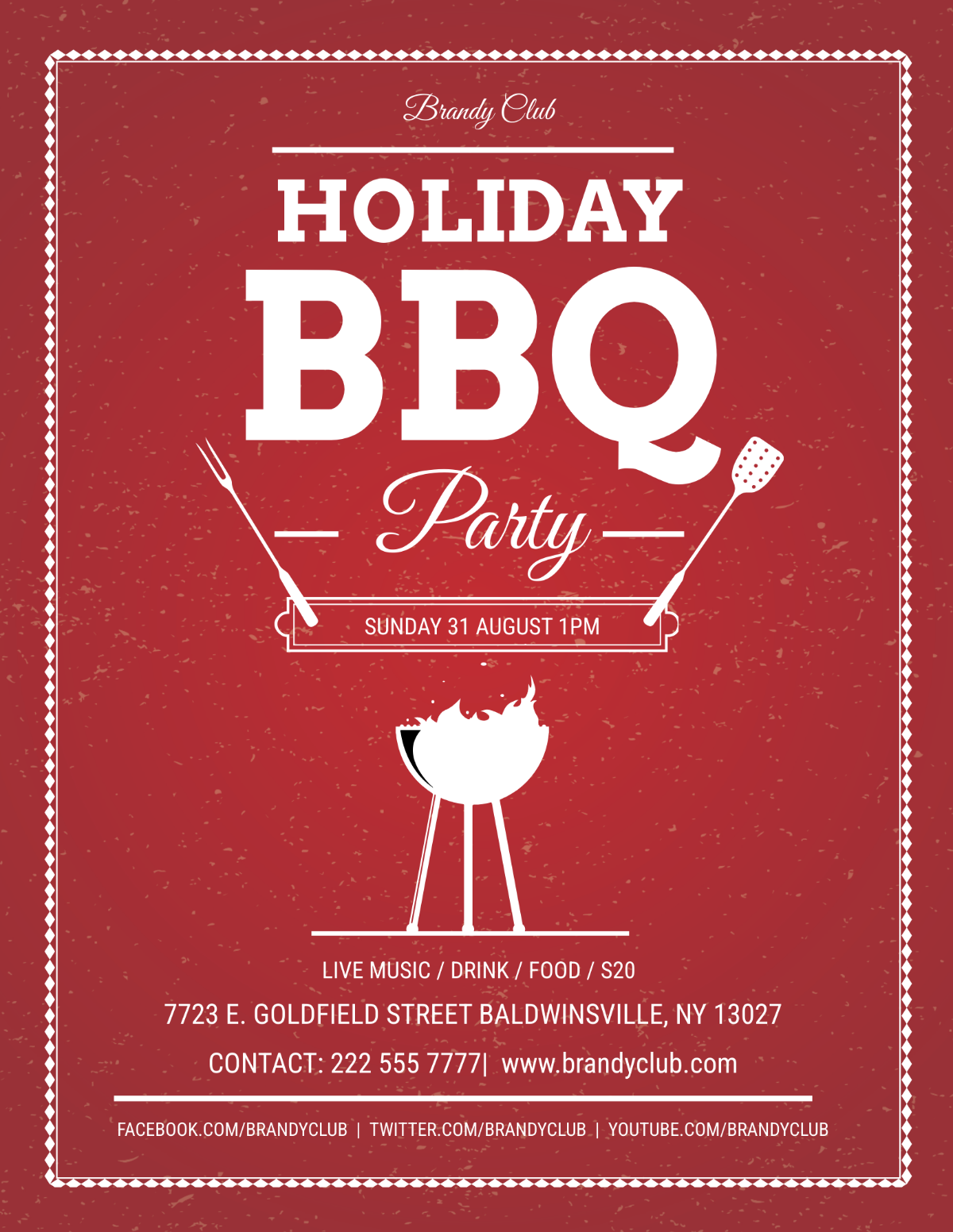 Holiday BBQ Flyer