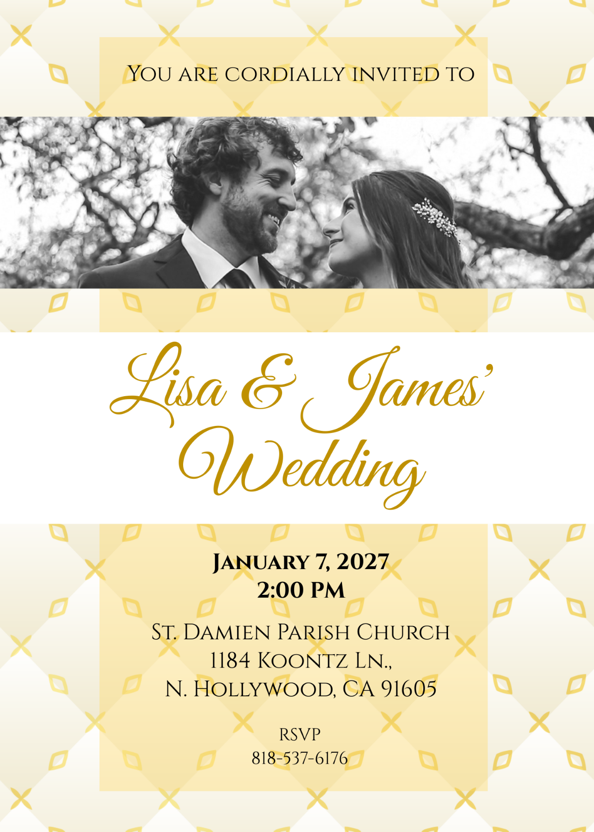 Email Wedding Invitation Template