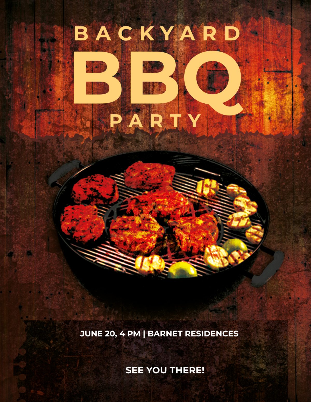 Premium Backyard BBQ Party Flyer