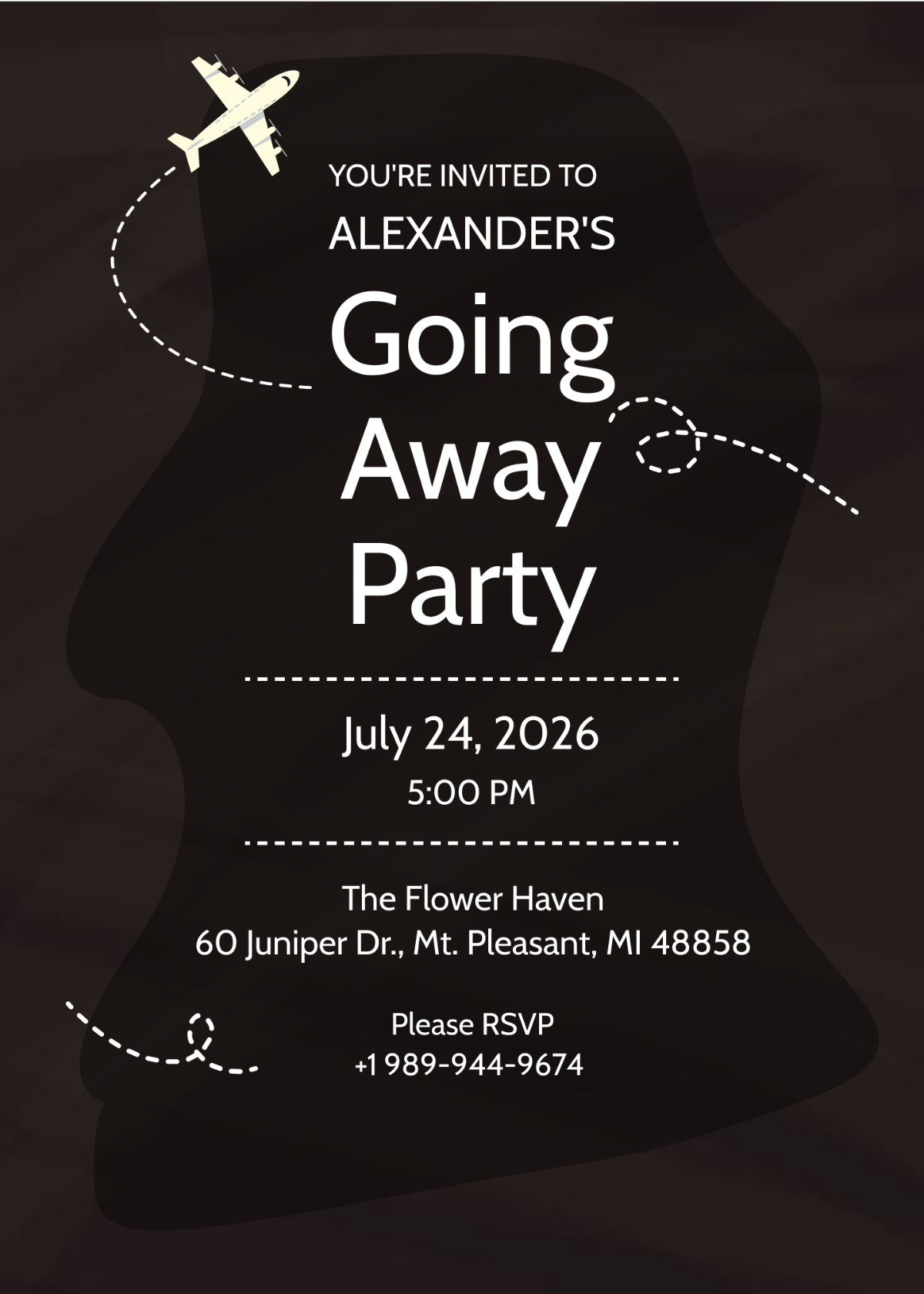 Printable Going Away Party Invitation Template