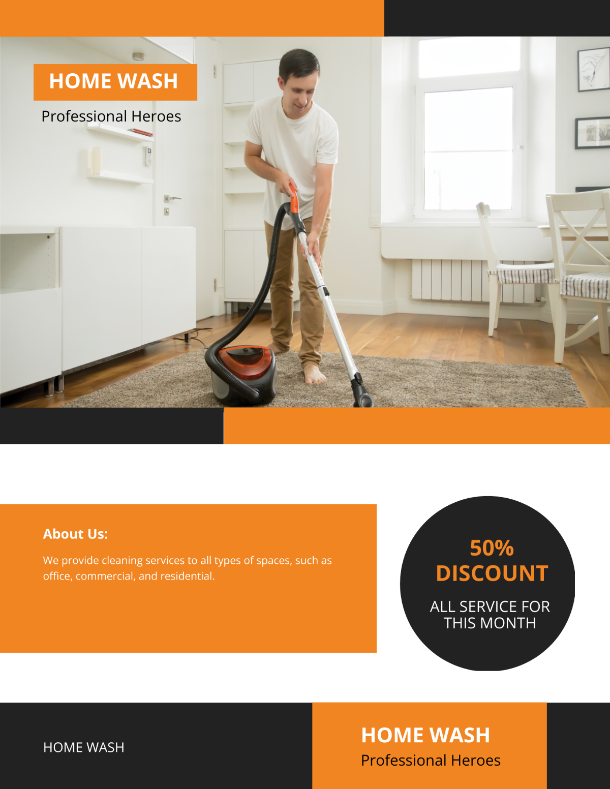 Cleaning Service Flyer Template - Edit Online & Download