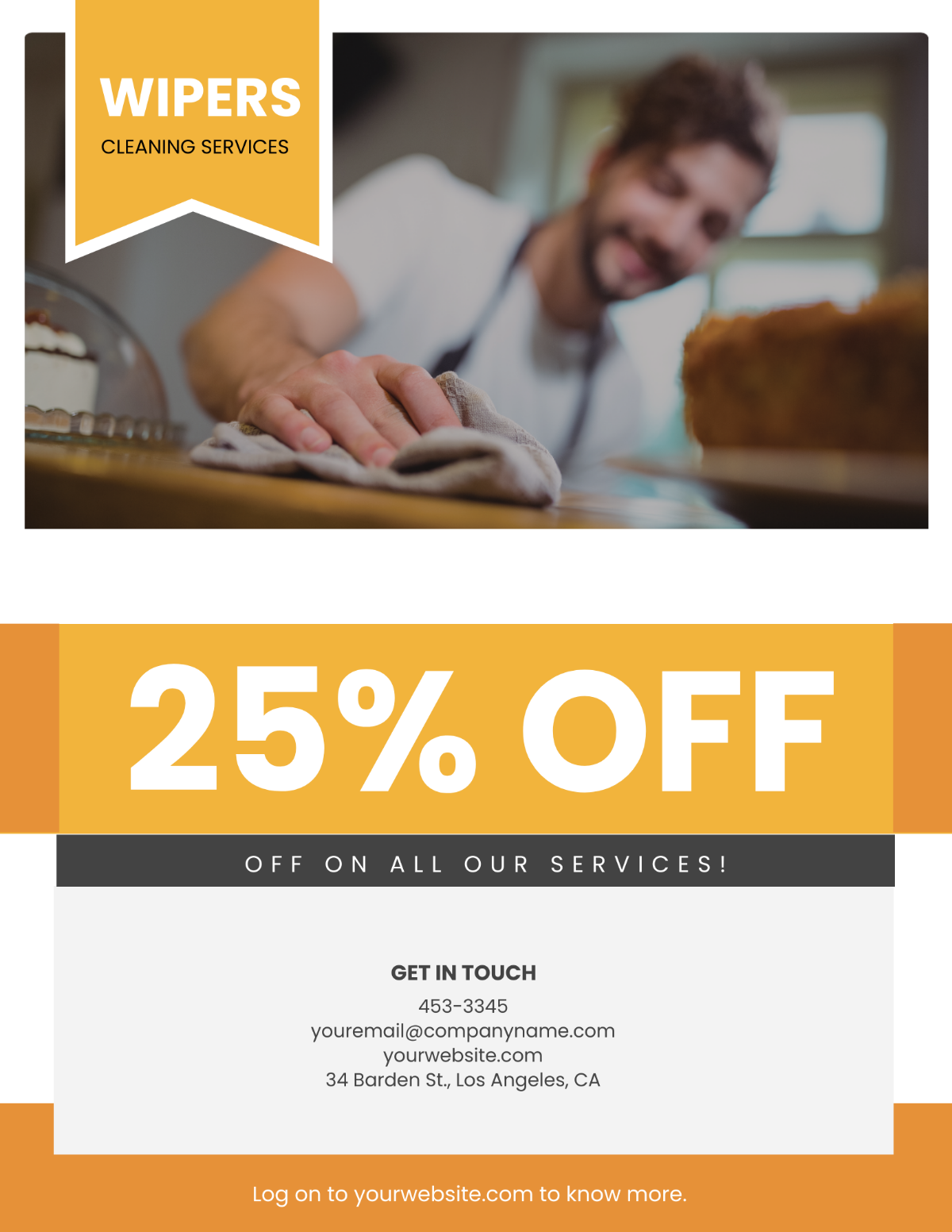 Professional Cleaning Services Flyer Template