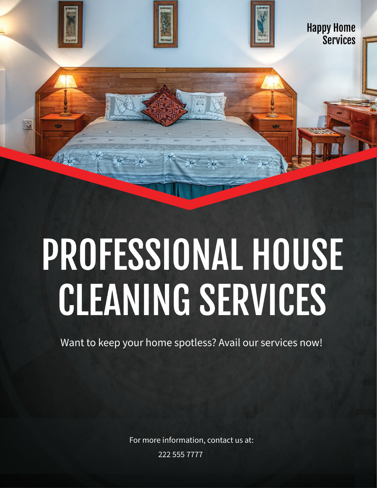 Simple House Cleaning Service Flyer Template