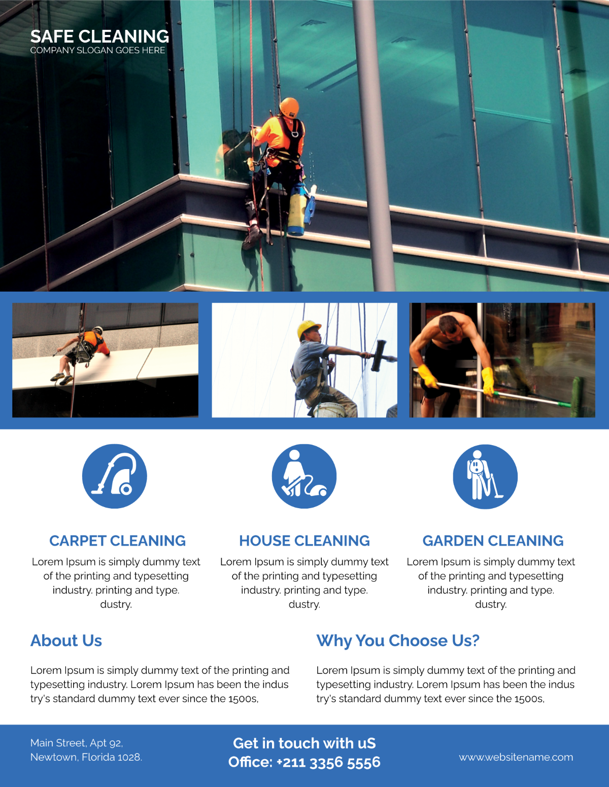 Printable Cleaning Services Flyer Template