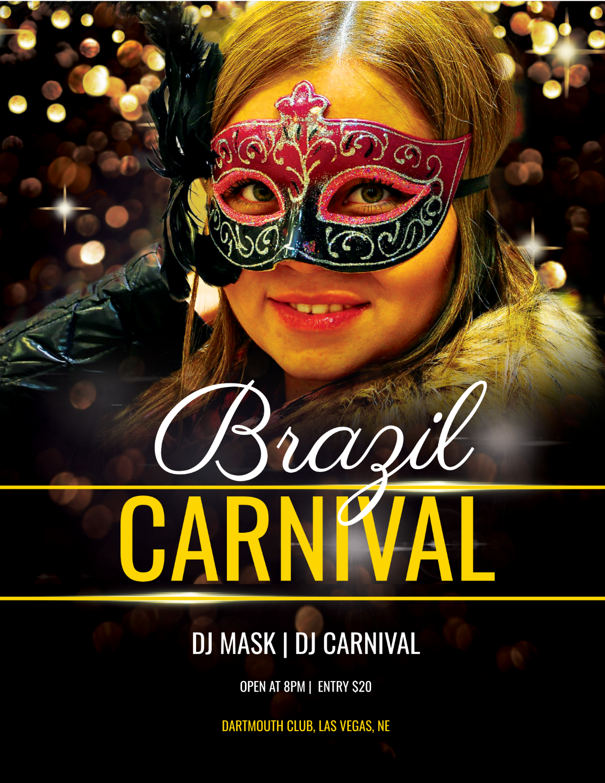 Brazil Carnival Flyer Template - Edit Online & Download