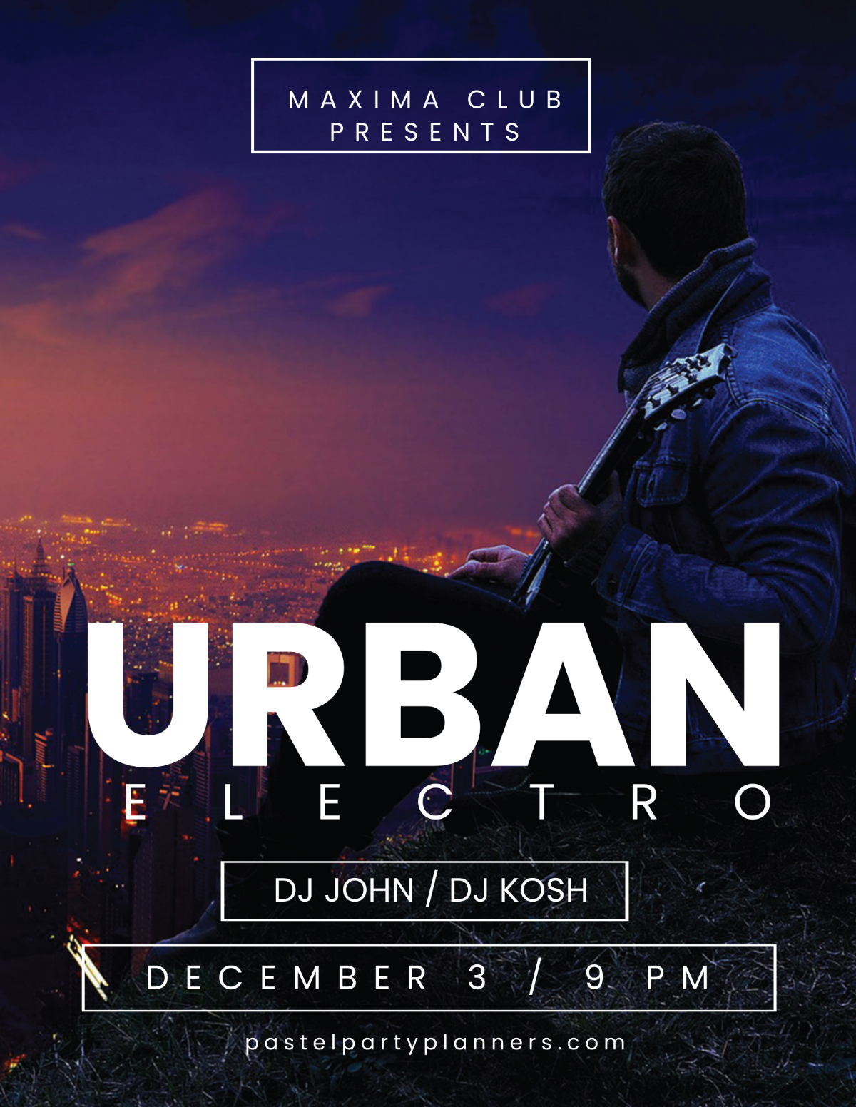 Urban Electro DJ Flyer Template - Edit Online & Download