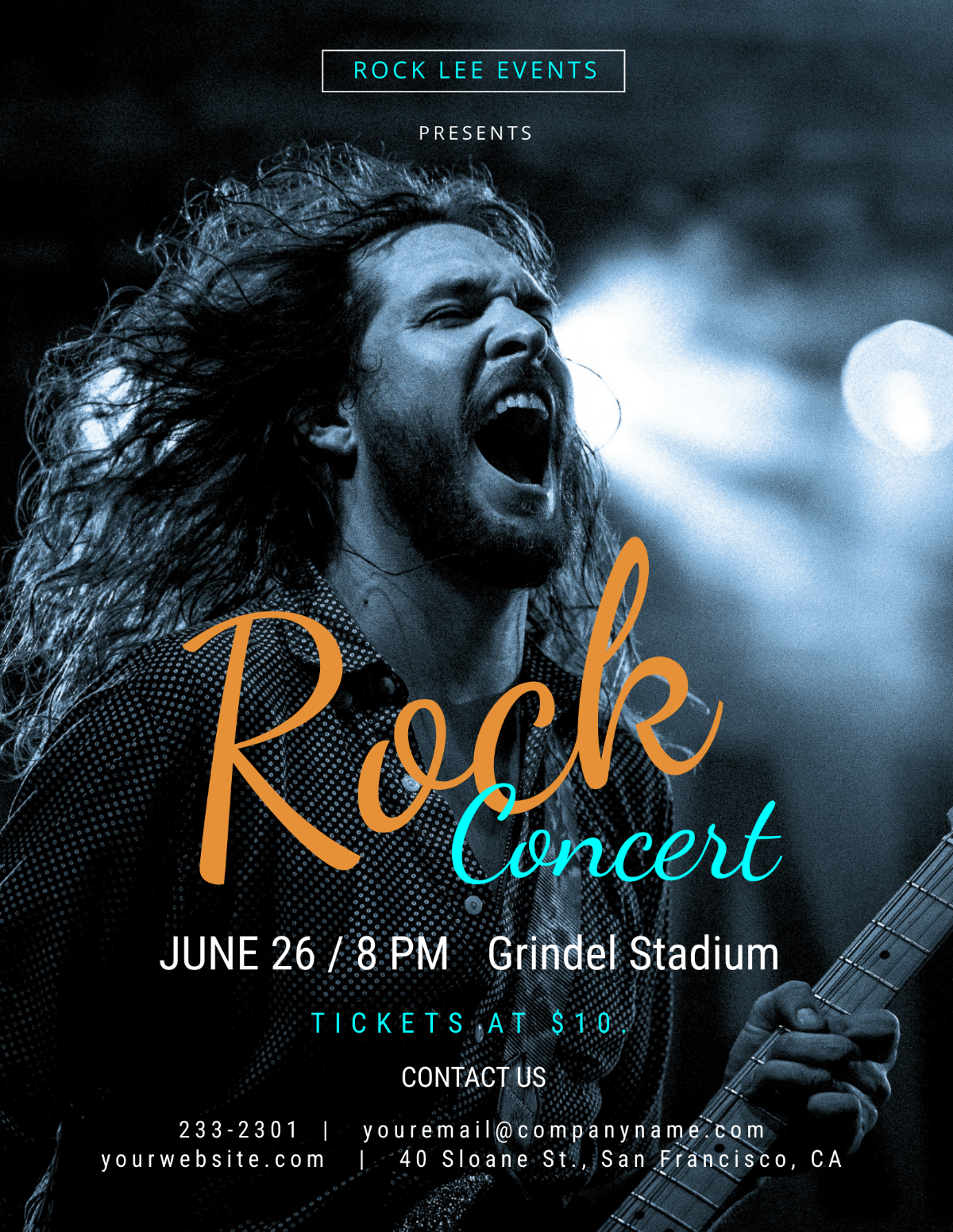 Rock Concert Flyer Template
