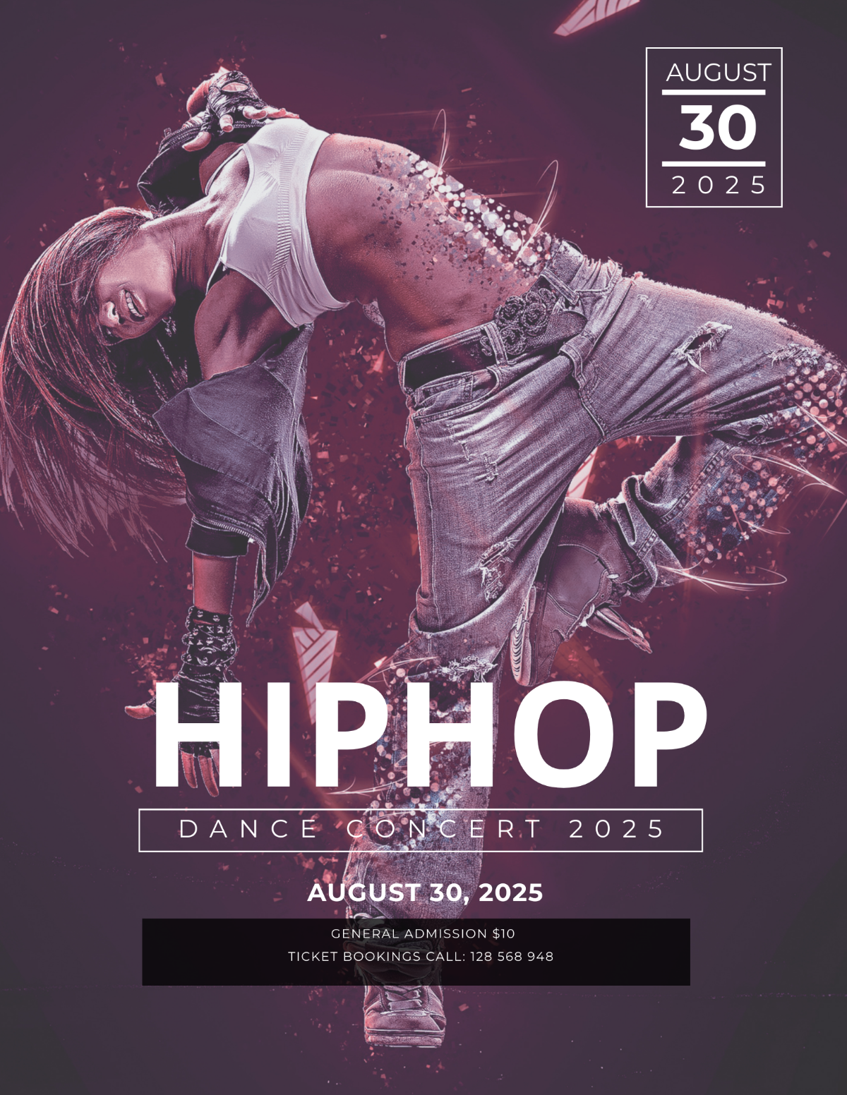 Free Hip Hop Concert Flyer Template