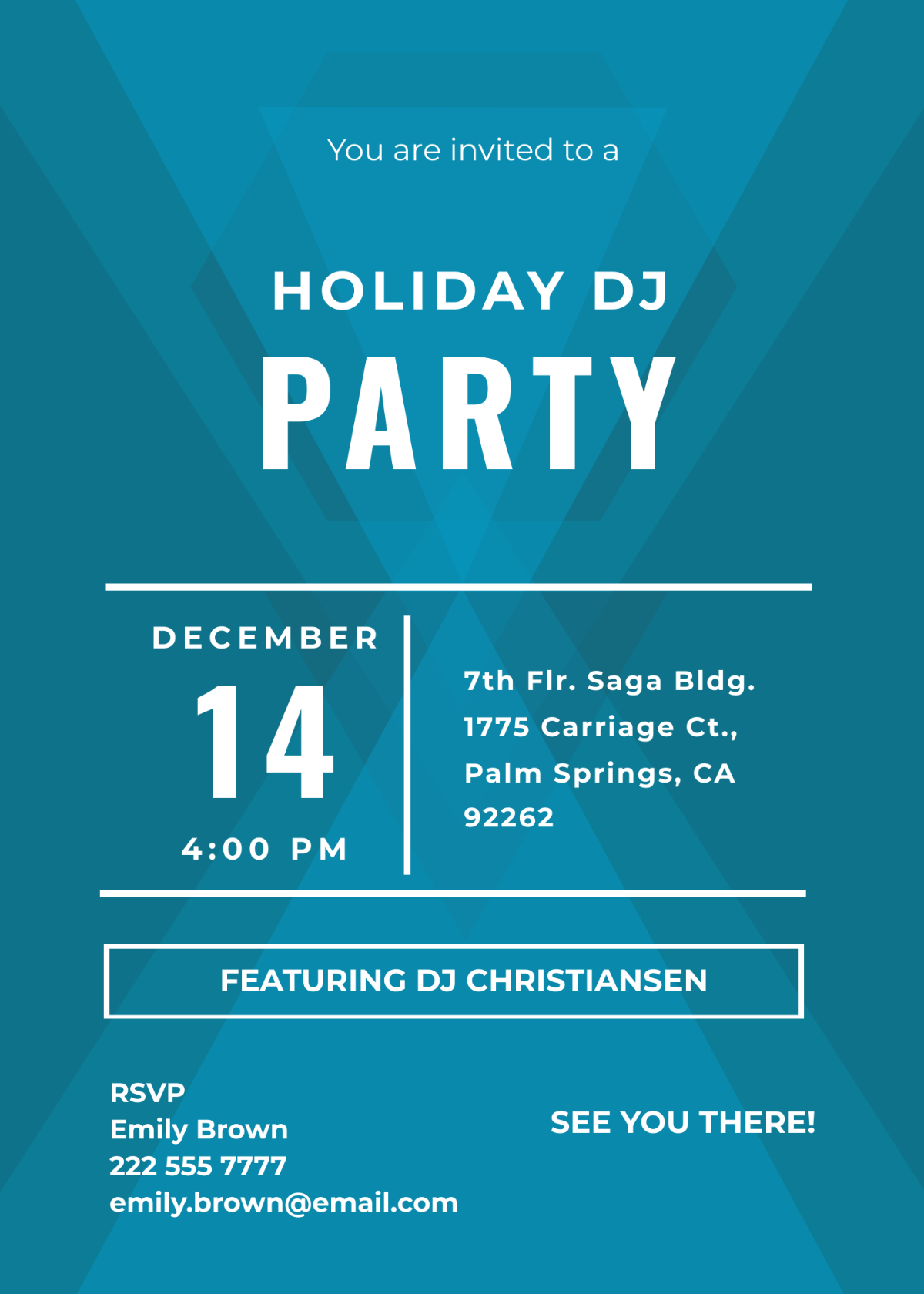 DJ Party Invitation