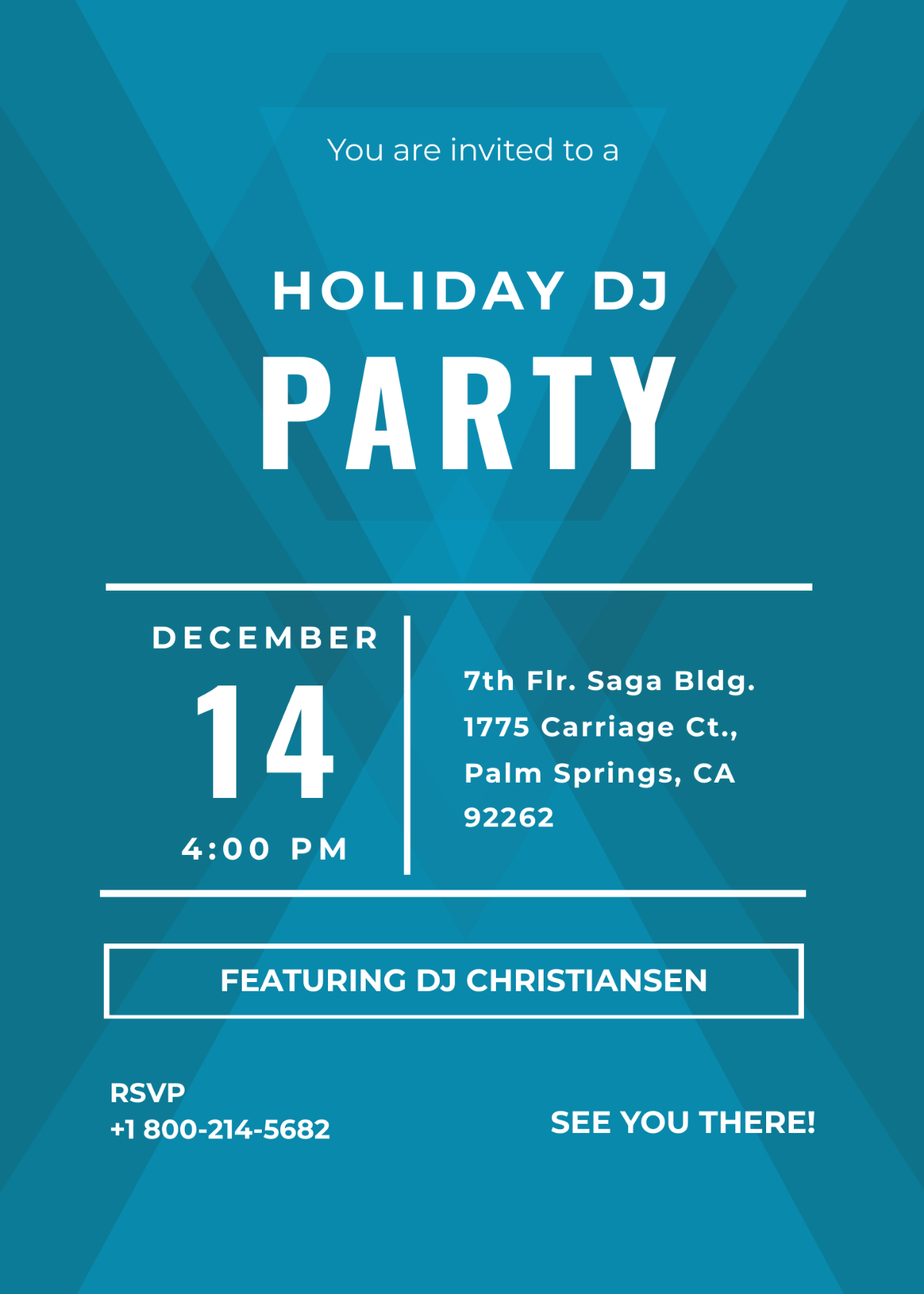 Free DJ Party Invitation Template