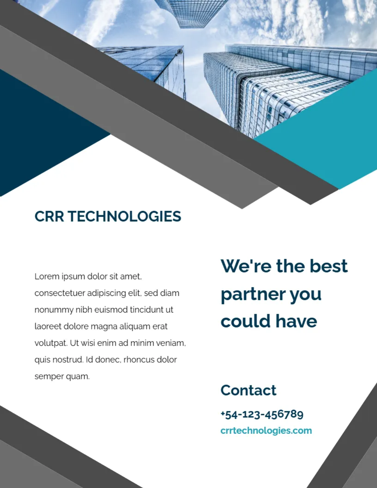 Free Professional Business Leaflet Template to Edit Online