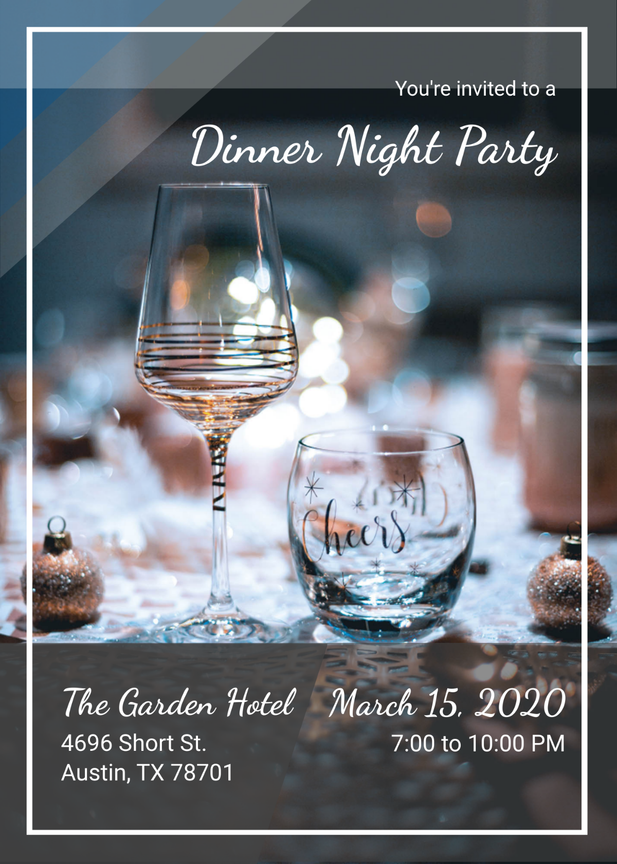 Dinner Night Party Invitation Template