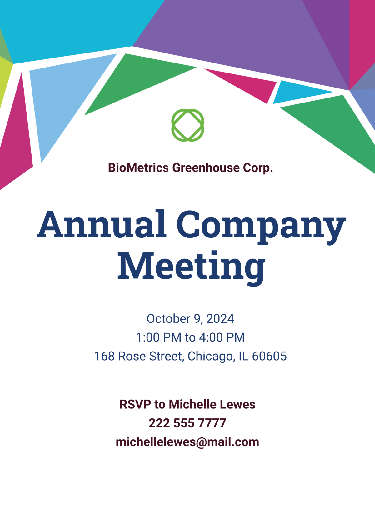 Annual Meeting Invitation Template - Edit Online & Download