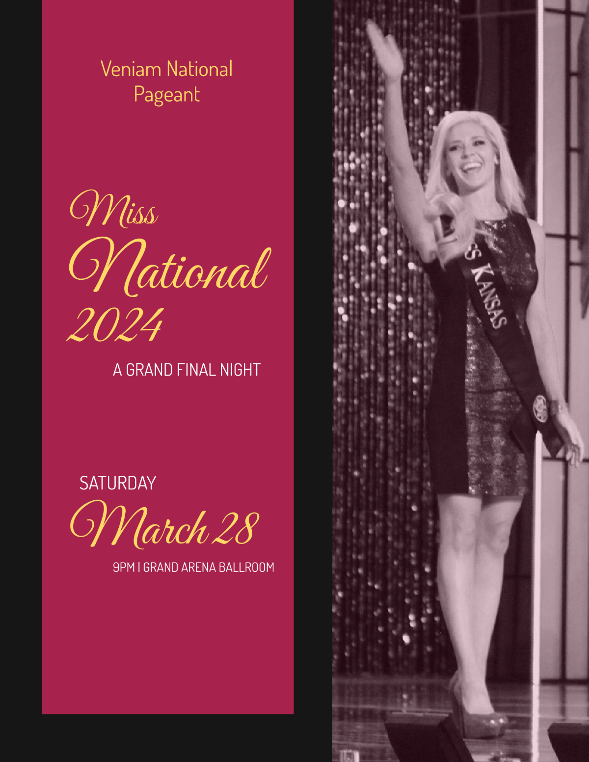 Pageant Flyer Template - Edit Online & Download