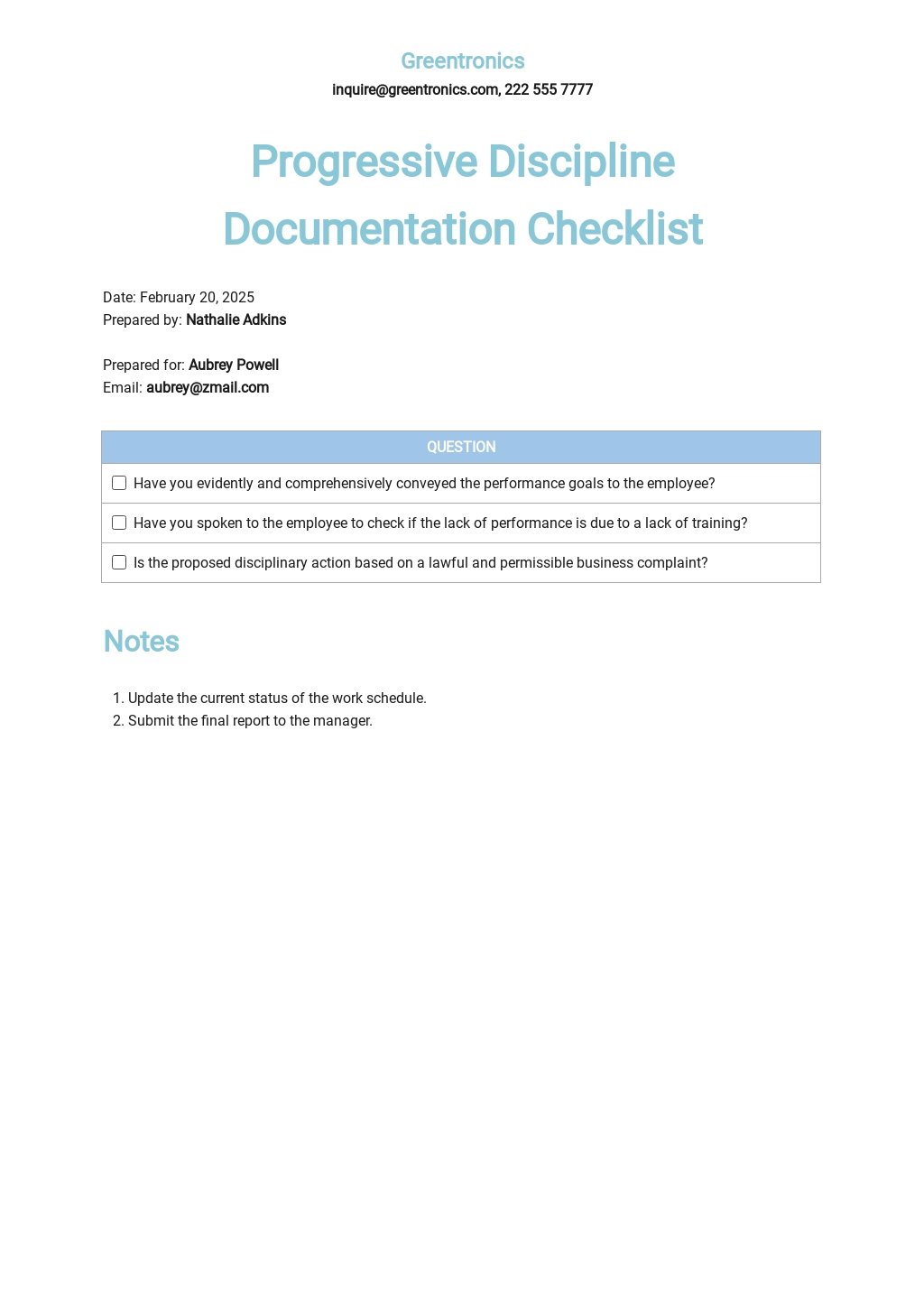 Checklist Template Work prntbl concejomunicipaldechinu gov co