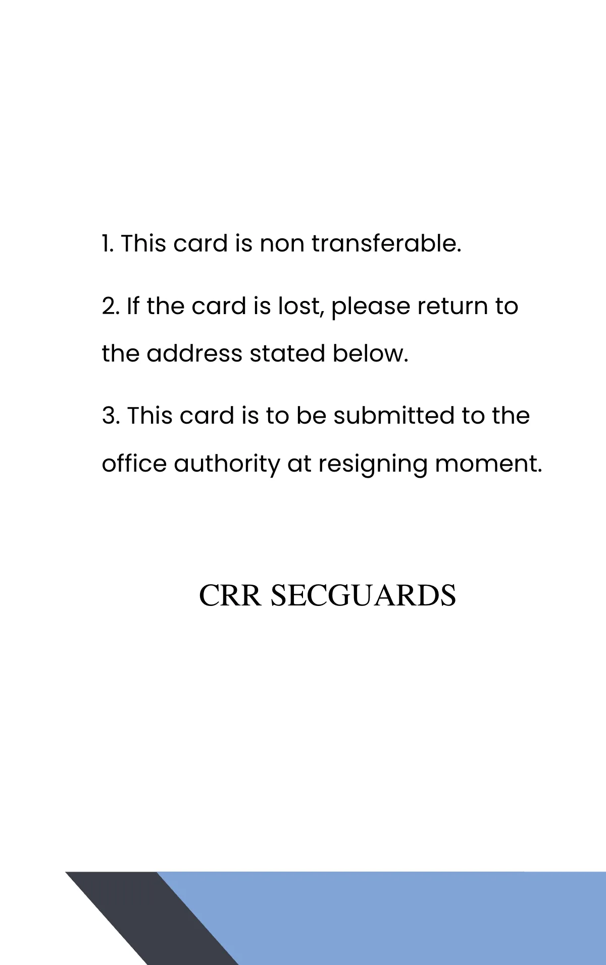 Free Security Guard ID Card Template to Edit Online