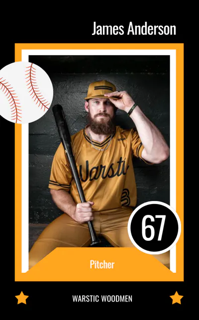 Free Sports Card Template to Edit Online
