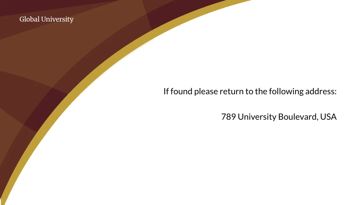 Free Student ID Card Template to Edit Online