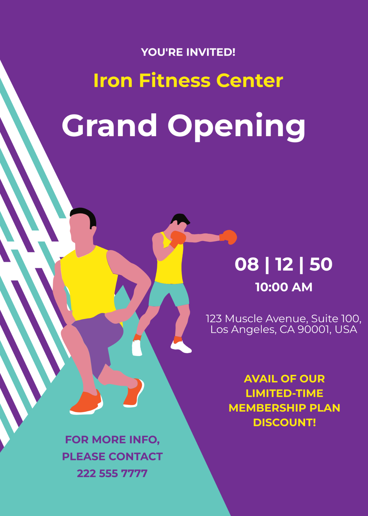 Gym Opening Invitation