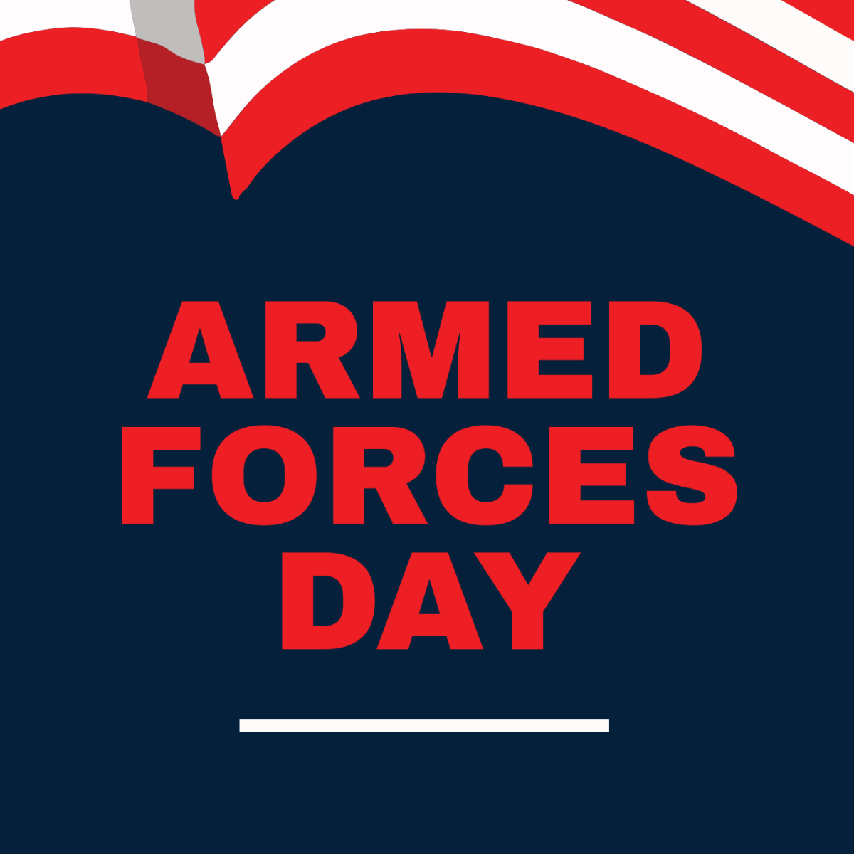 Free Armed Forces Day Facebook Profile Photo Template