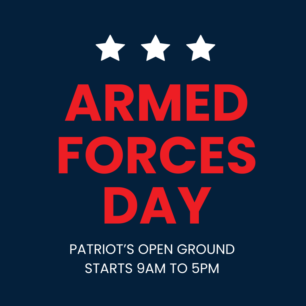 Free Armed Forces Day Tumblr Profile Photo Template