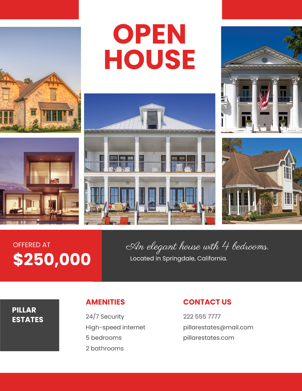 Broker Open House Flyer Template - Edit Online & Download