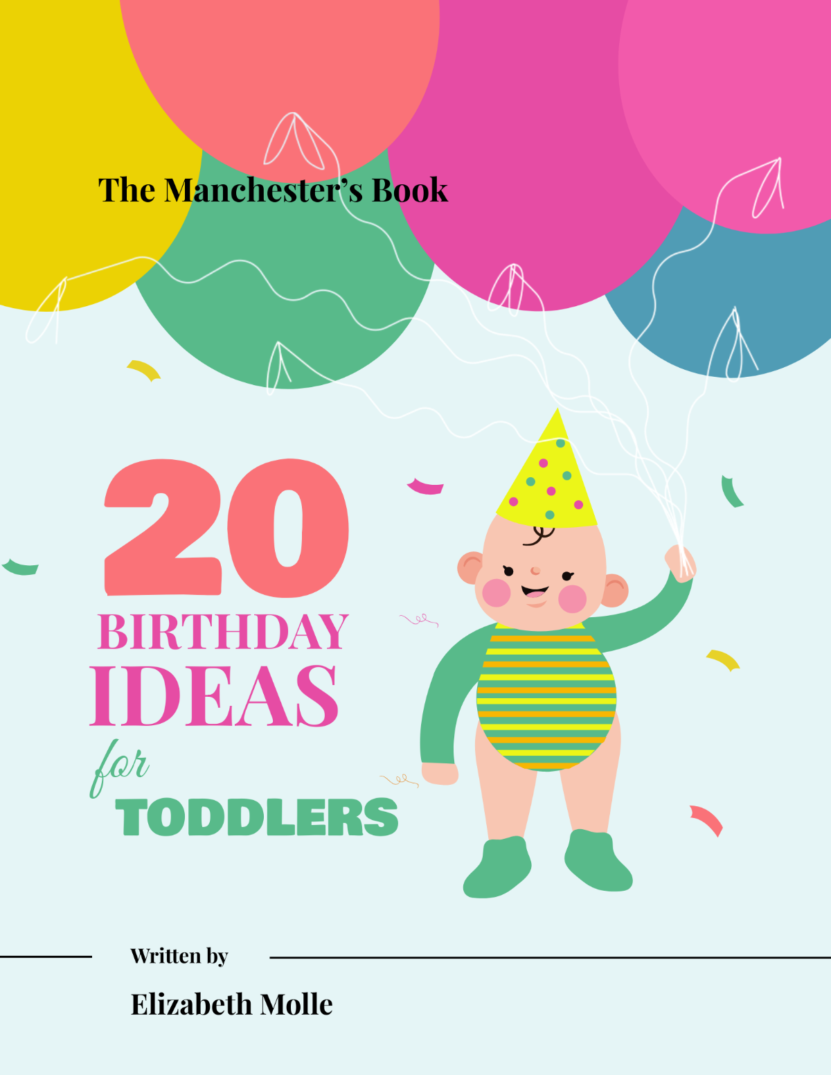 Children's Birthday Book Cover Template