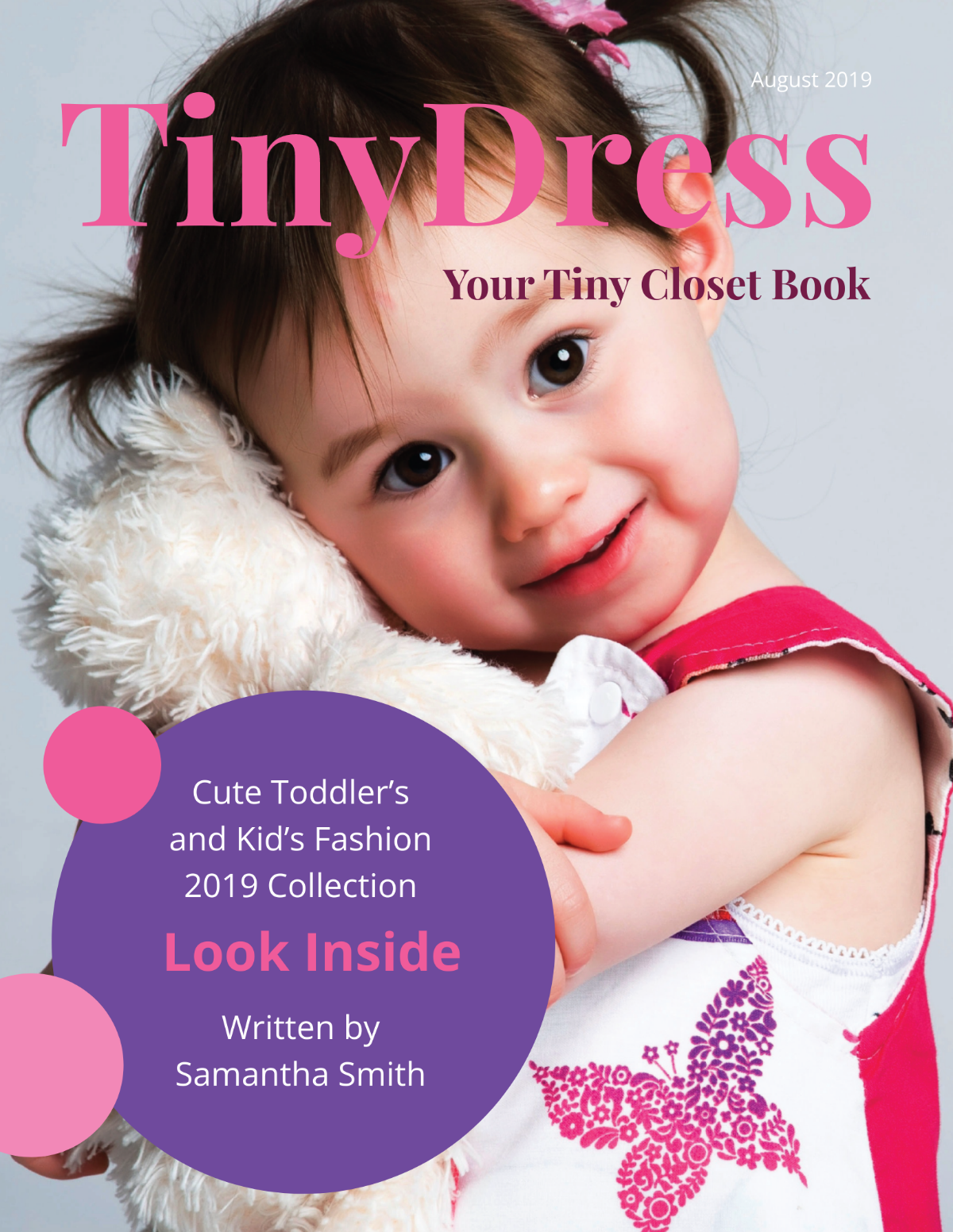 Kid's Fashion Book Cover Template