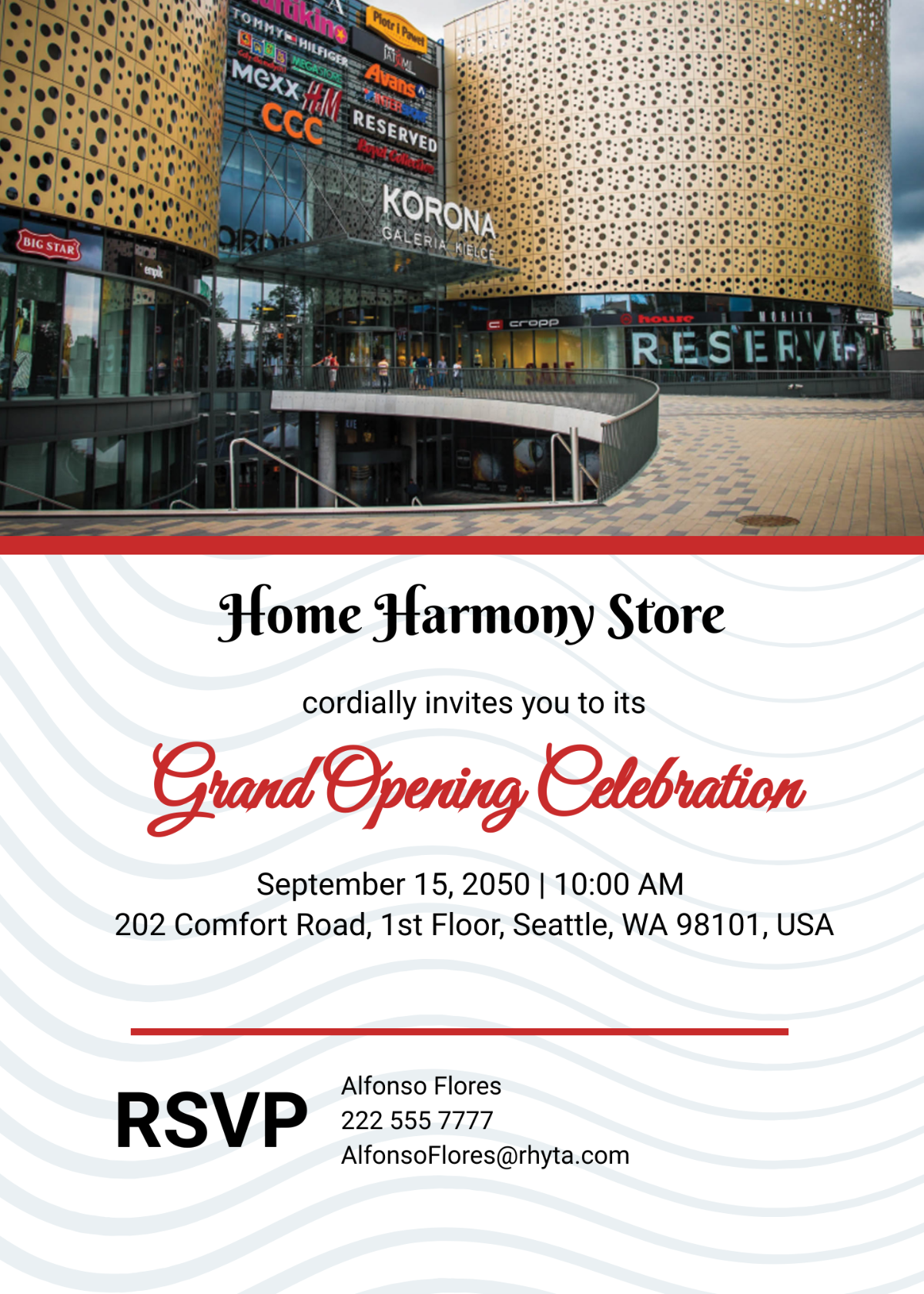 Store Opening Invitation Template - Edit Online & Download