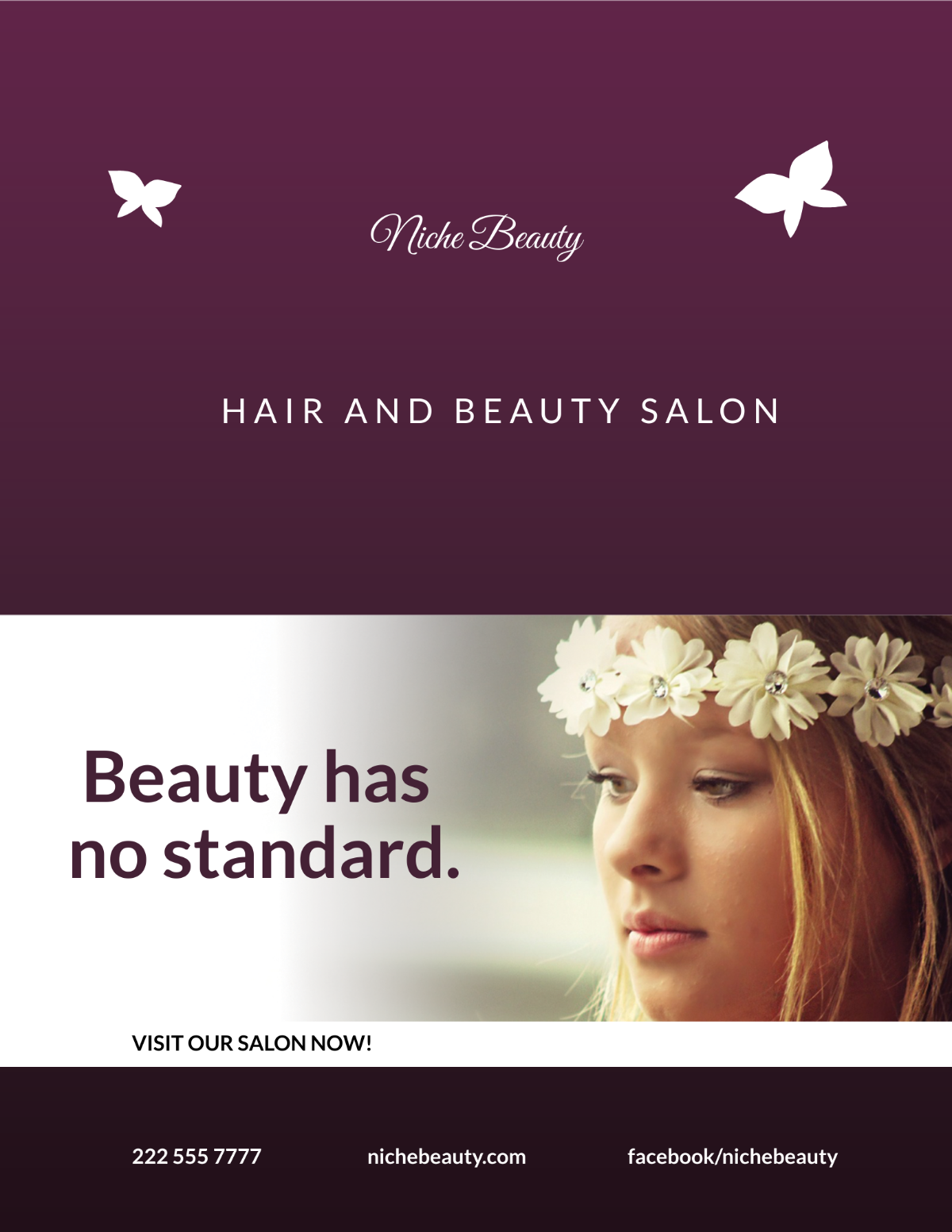 Hair Salon and Beauty Care Flyer
