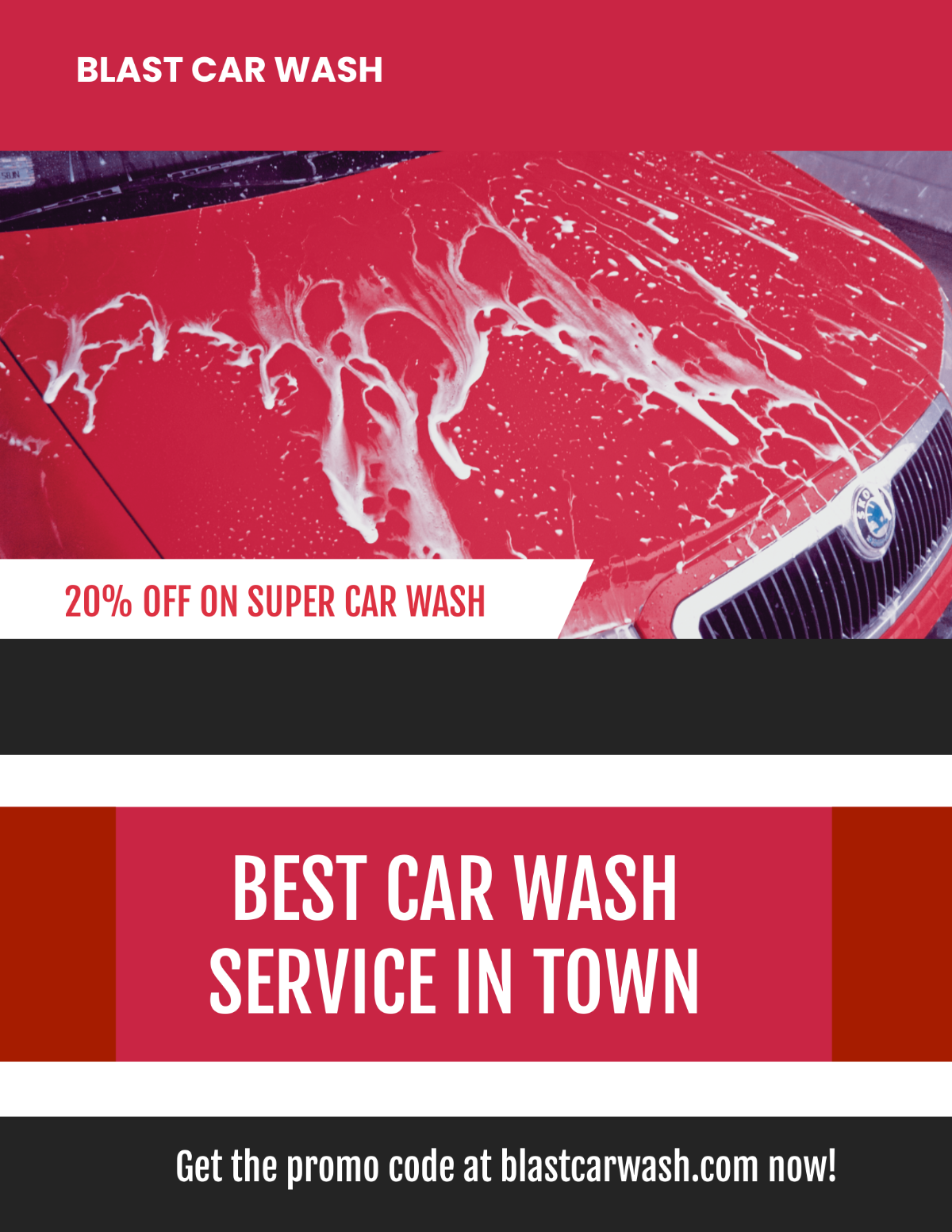 Car Wash Advertising Flyer Template - Edit Online & Download