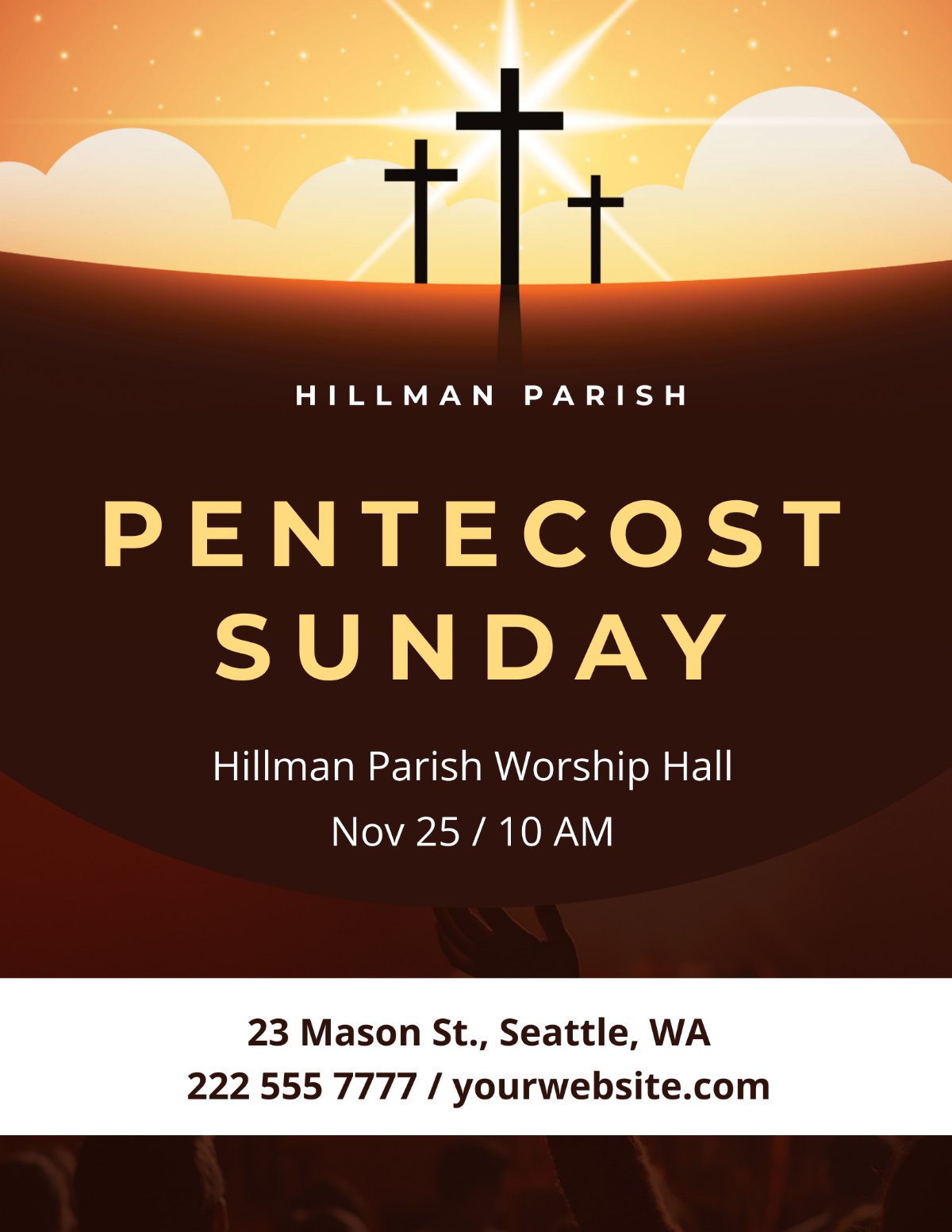 Pentecost Sunday Flyer Template