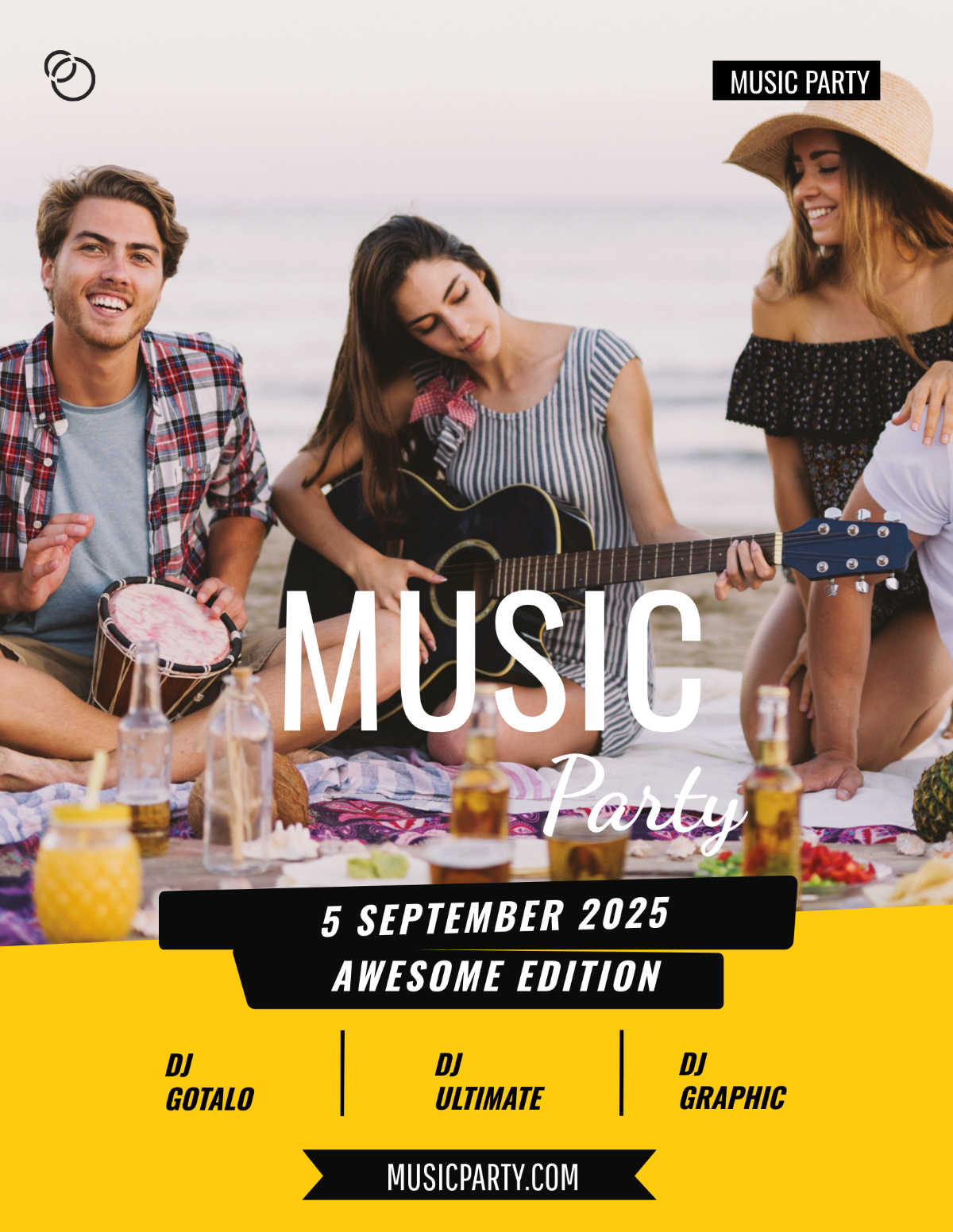 Music Party Flyer Template - Edit Online & Download