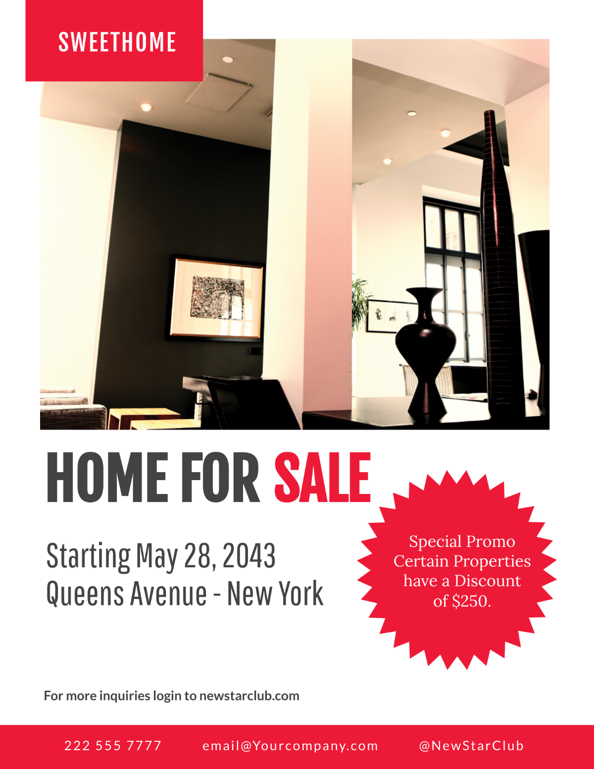 Home Sale Flyer Template