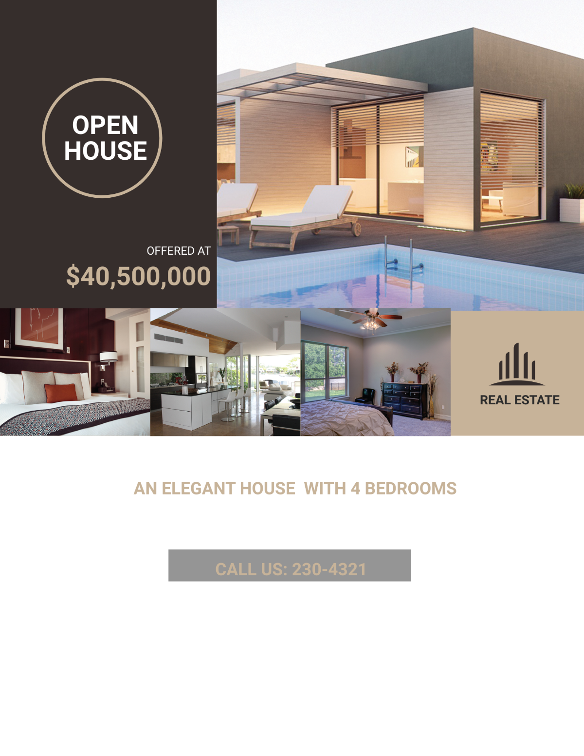 Luxury Home Real Estate Flyer Template