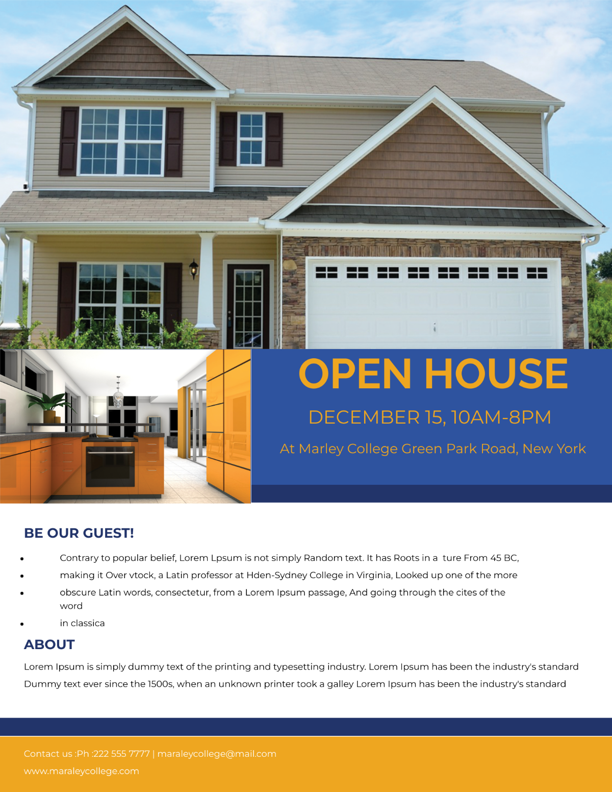 Mortgage Open House Flyer Template - Edit Online & Download