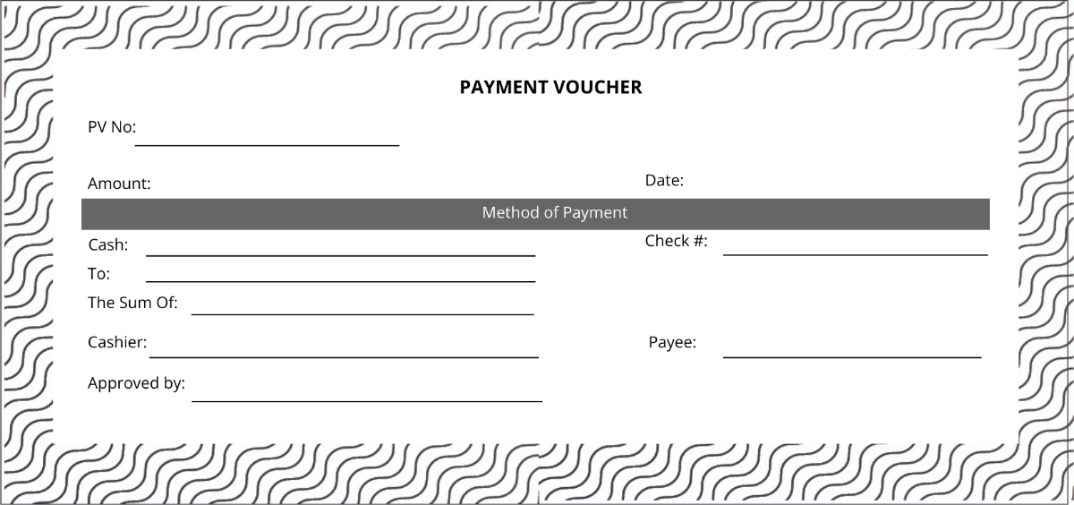 Sample Payment Voucher Template