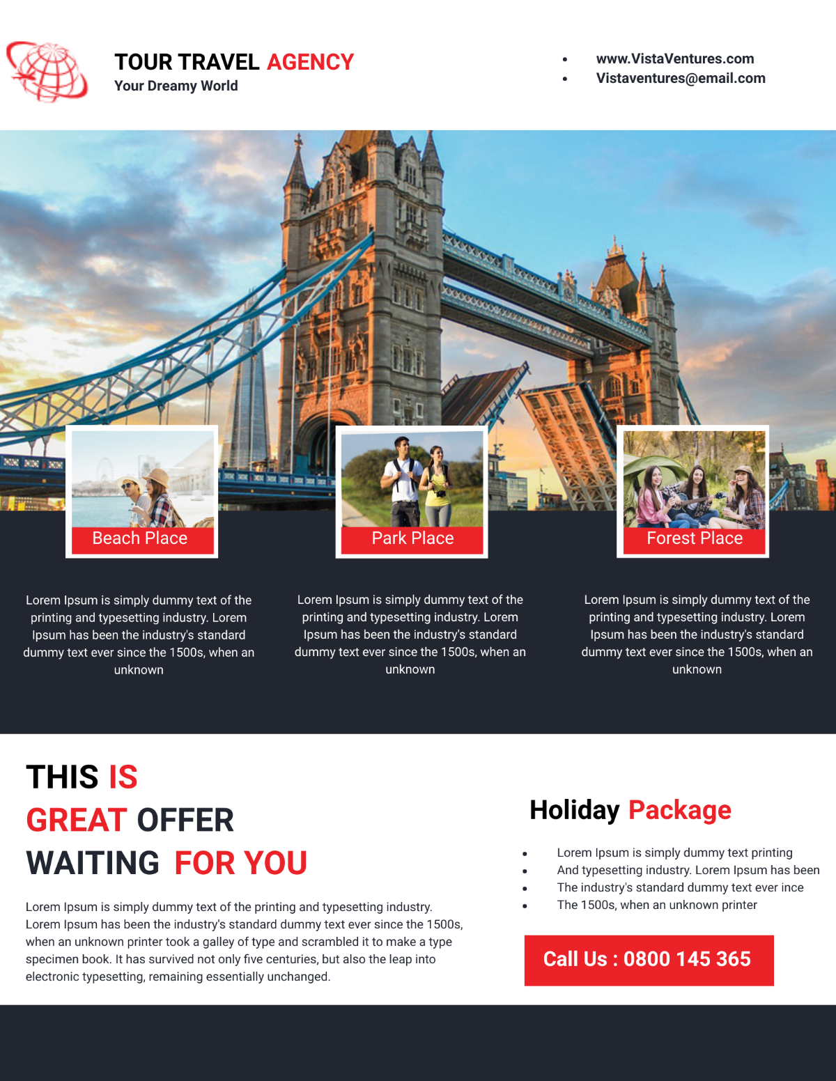 Tour Travel Flyer Template - Edit Online & Download