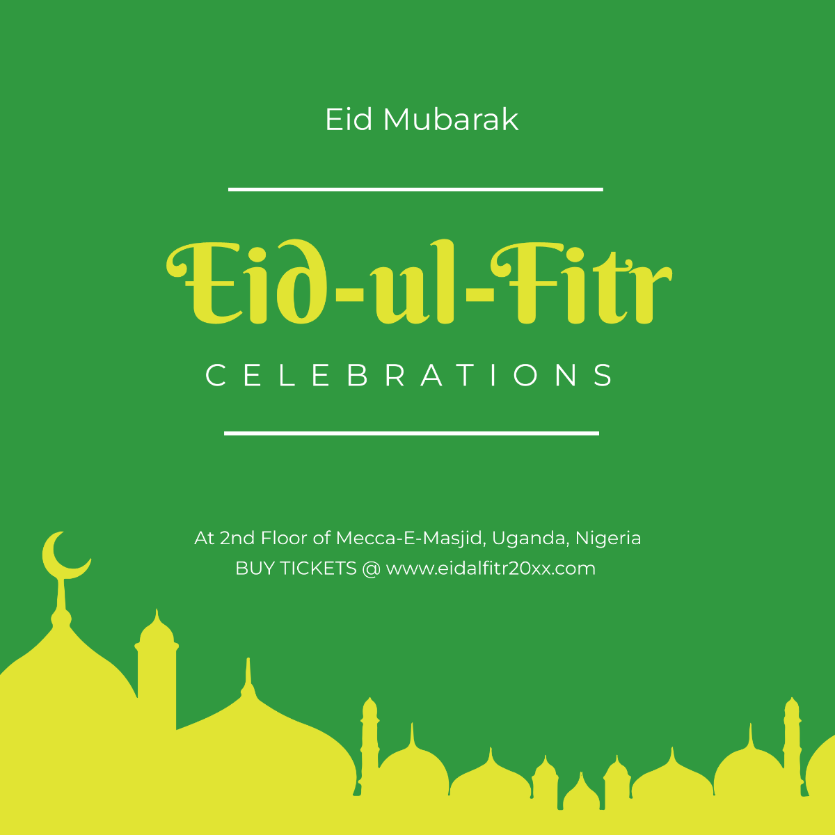 Eid Ul Fitr Instagram Post Template