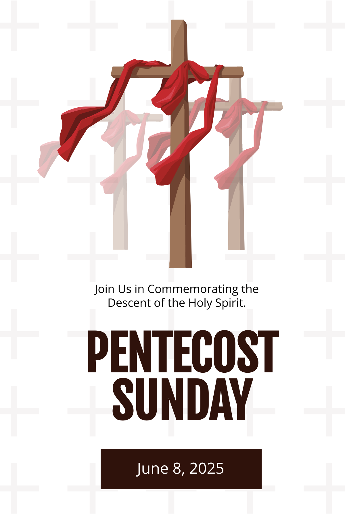 Pentecost Sunday Pinterest Pin Template