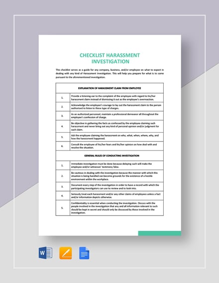 checklist-harassment-investigation