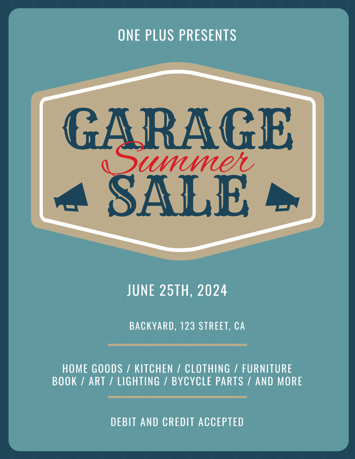 Printable Garage Sale Flyer